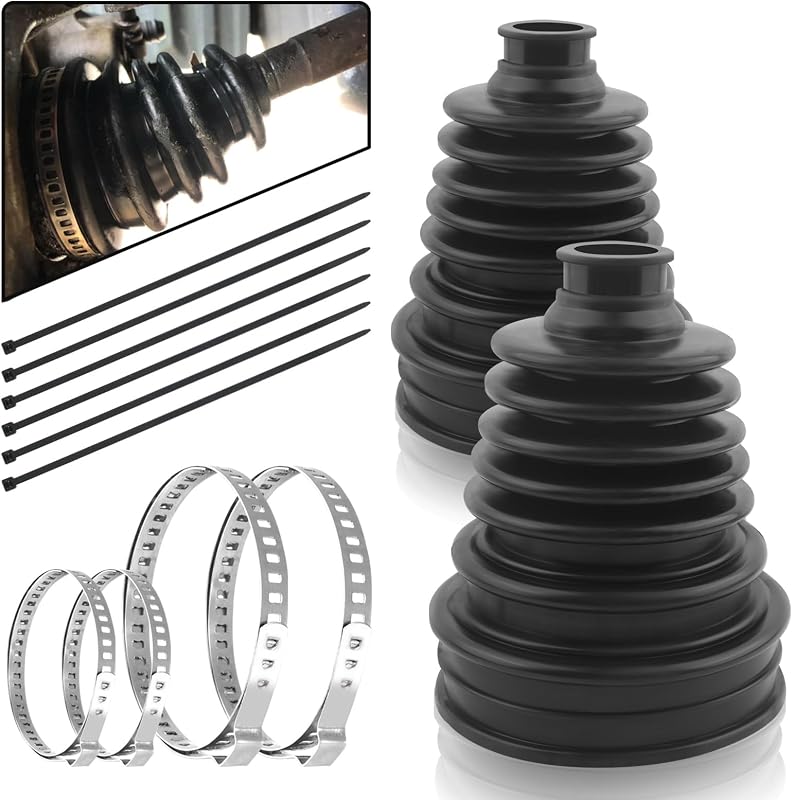 Kit de Reparo da Coifa da Junta Homocinética carleef com Abraçadeiras – 2 Unidades