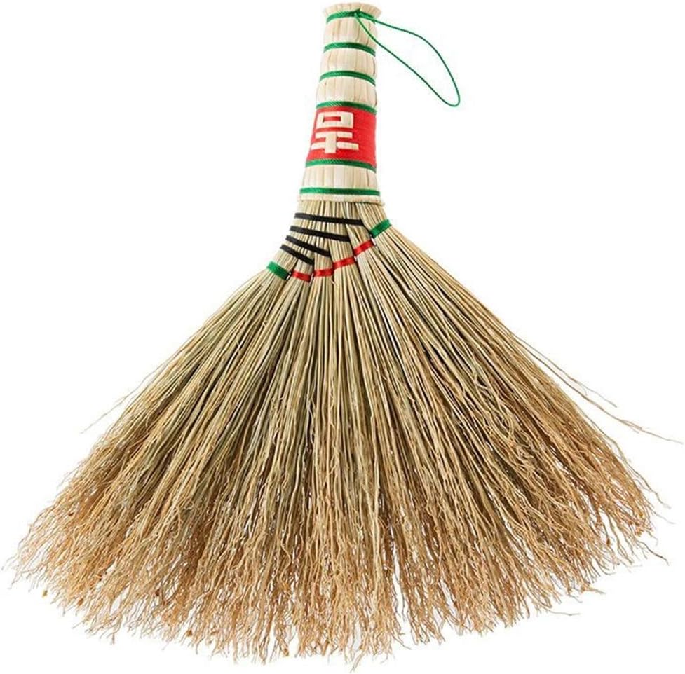 YUDEYU Small Broom Household Natural Plant Hand Series Sorghum Seedling Furniture Clean Sweeping Brush (Size : 30x28cm)