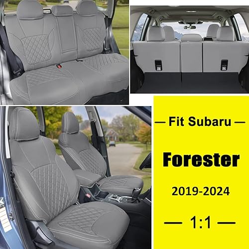 Miniatura 2 de GIANT PANDA - Juego completo de fundas de asiento de automóvil personalizadas para Subaru Forester Premium Limited Sport Touring Wilderness Base