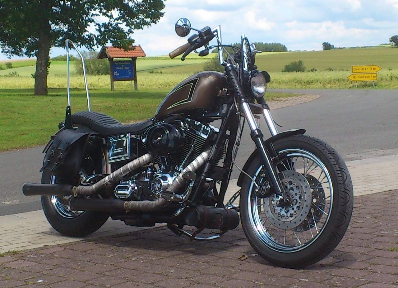 Schienale Sissybar Pannelli laterali per Harley-Davidson XL Sportster modelli Nero