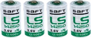 4x SAFT LS14250 1/2 AA STD 3.6V Lithium Battery For Smart Utility Metering, Emergency Backup, Data Collection,Smart Munitions, RFID Tracking, Asset Tracking MFG PN: 700053 NSN: 6135-01-669-4691