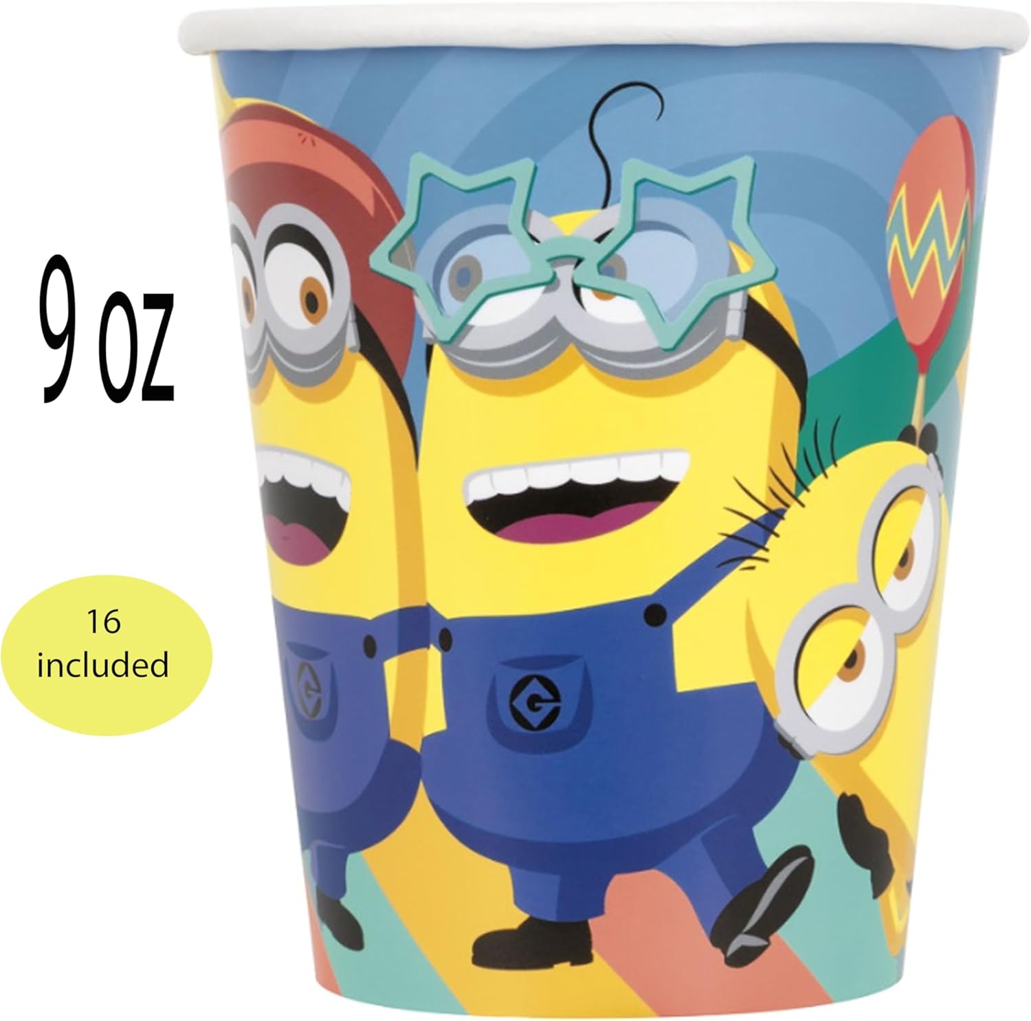 Despicable Me Birthday Party Supplies for 16 Guests – Minions Themed Plates, Napkins, Cups, Table Cover & Birthday Candles – All-in-One Kids Party Decoration Pack - Image 3
