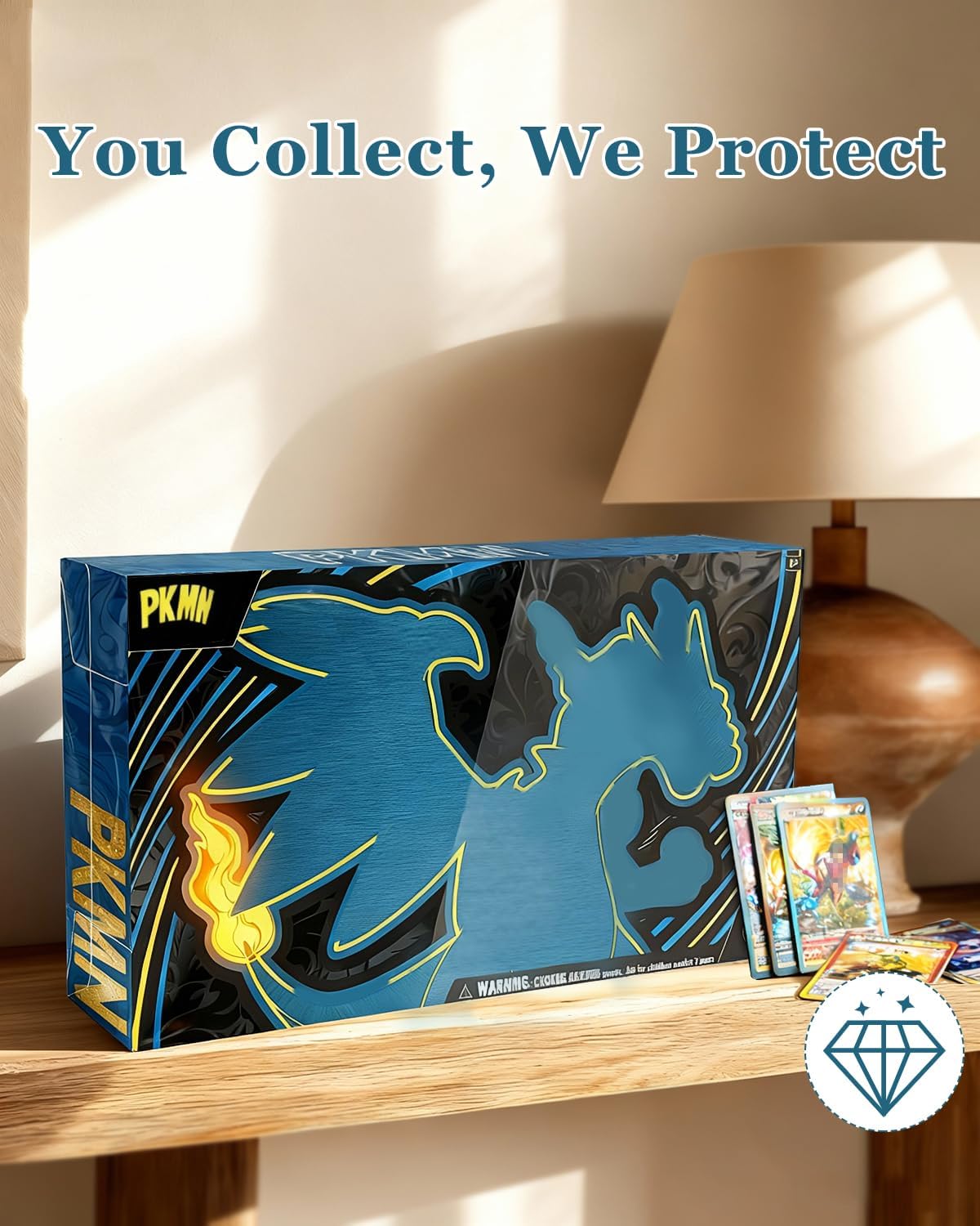 UPC Protector Case,3 Pack 0.6MM PET Clear Display Case for Mega CHARZRD X ex Ultra-Premium Collection UPC with - Dustproof Storage Cases Compatible with Mega Charzrd X ex UPC Box