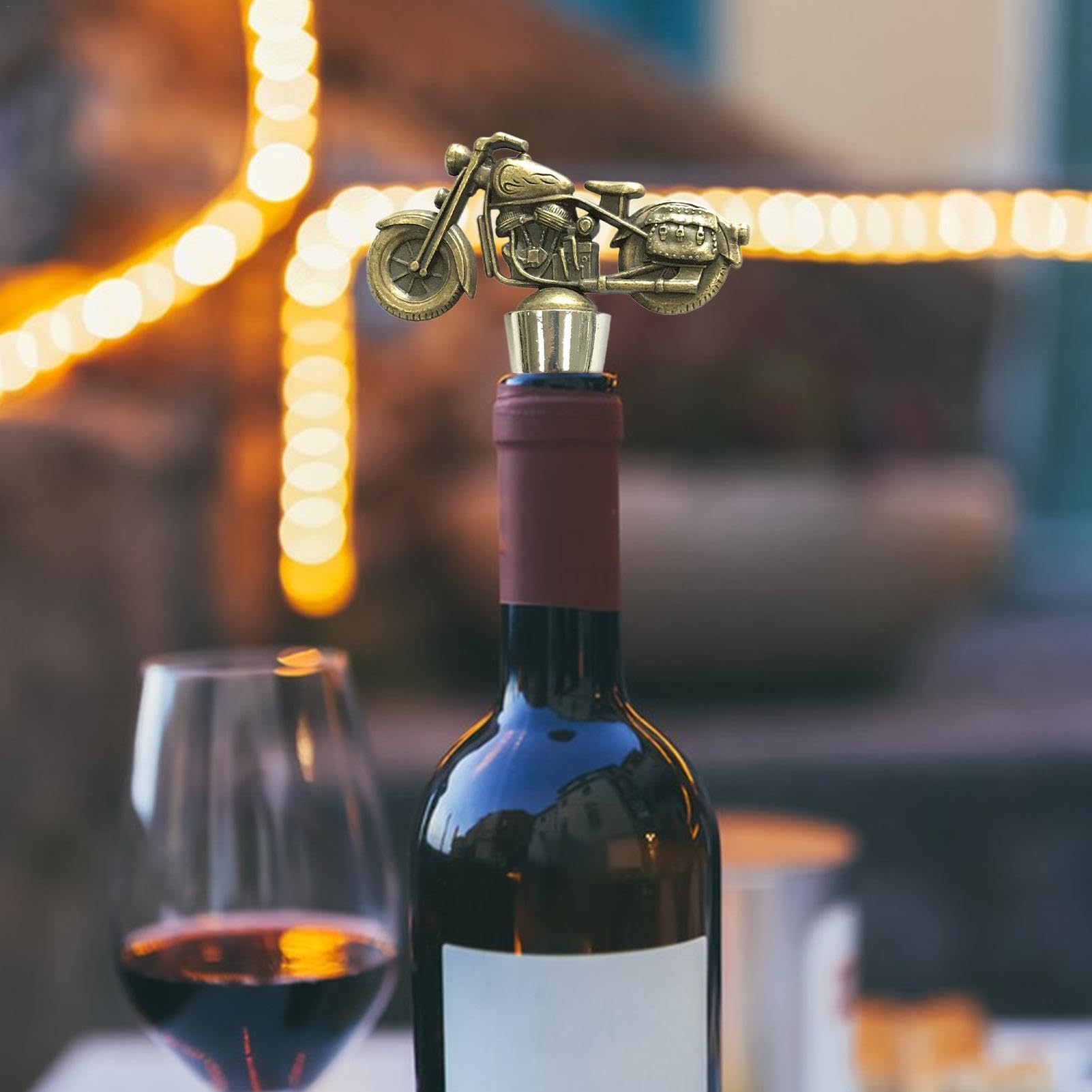Amazon｜Kezvmhy ヴィンテージボトルストッパー、バイクワイン