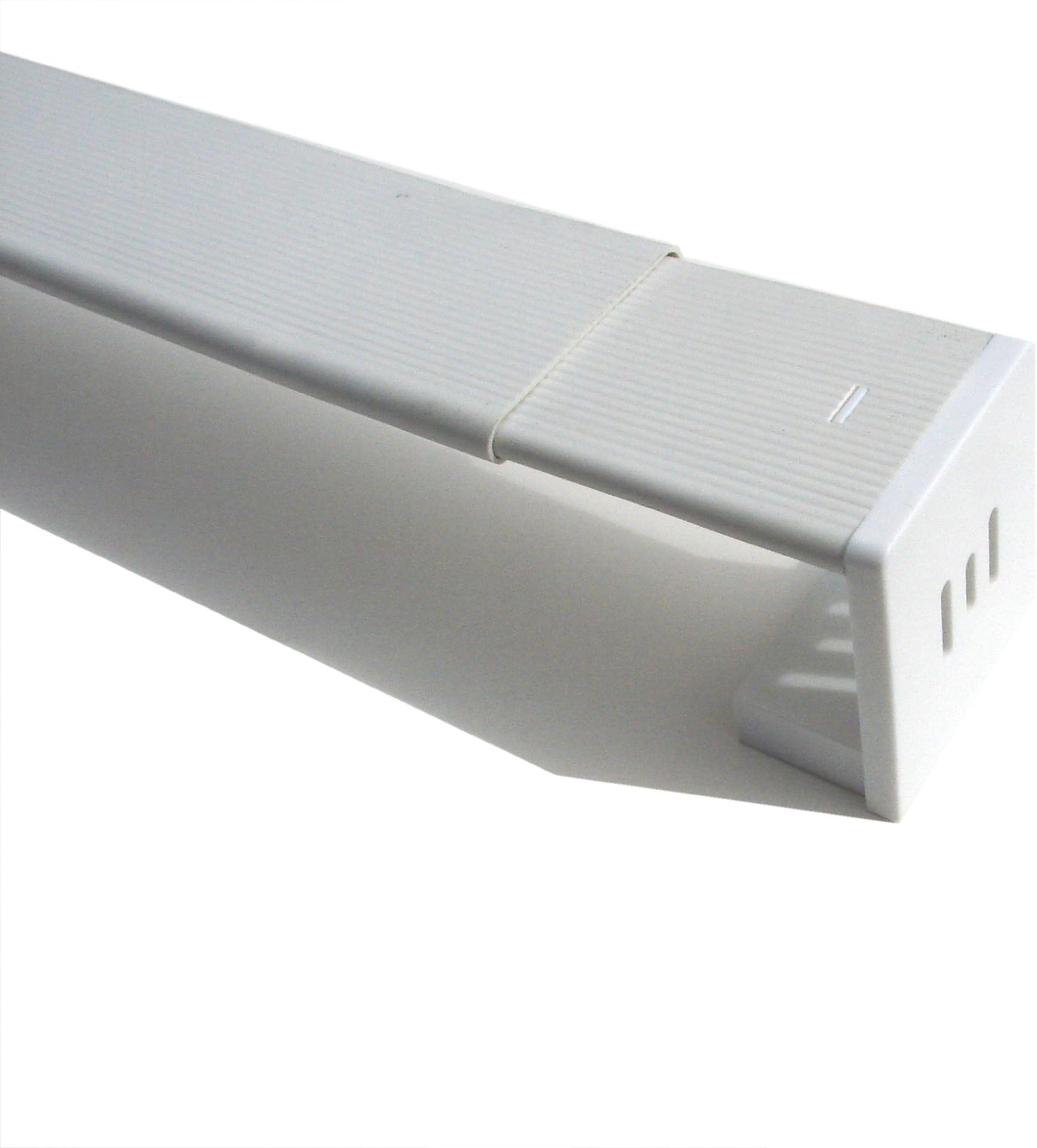 Wide Pocket Rod, White, 2.5-Inch Adjusts from 18-Inch by 31-Inch