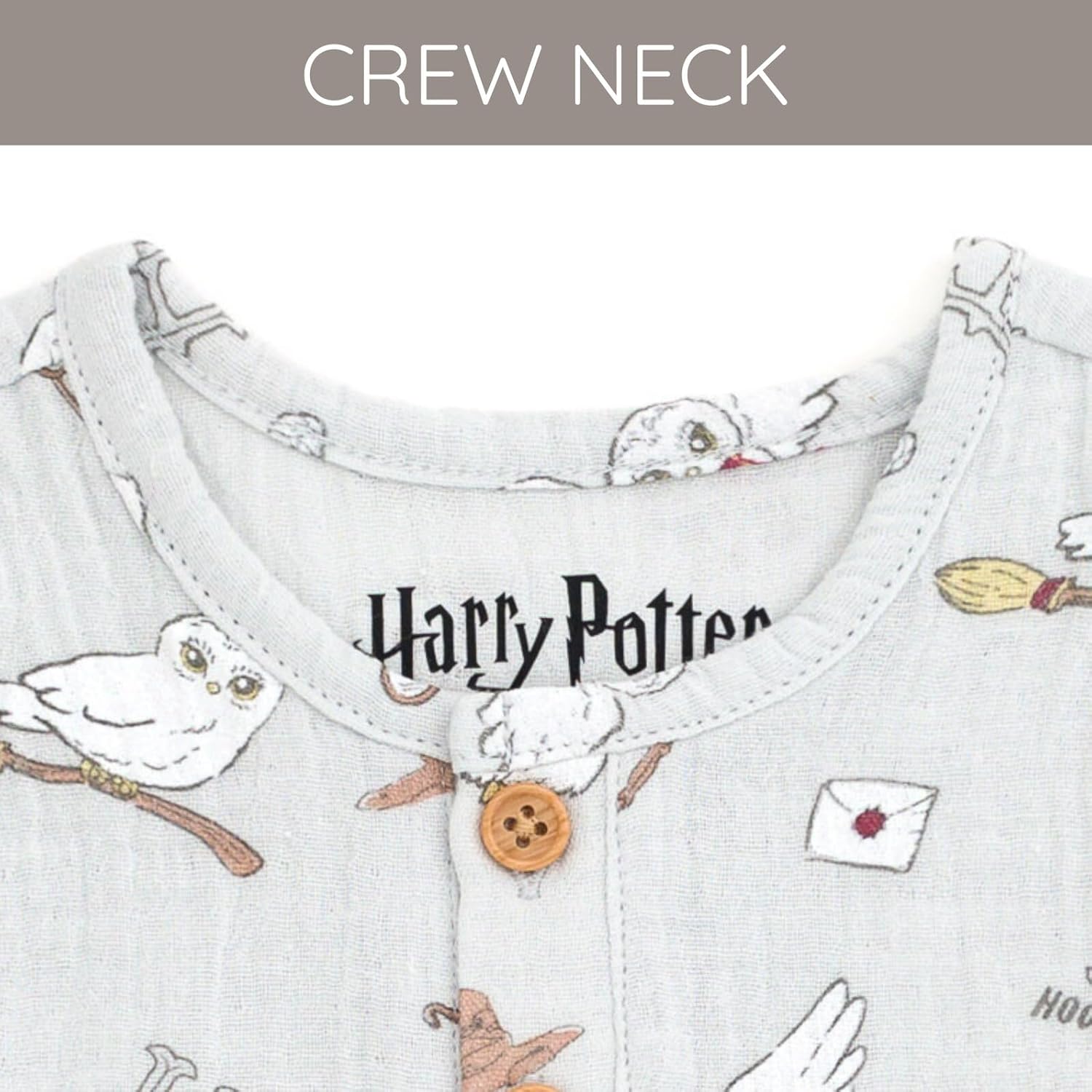 Harry Potter Baby Henley Romper Newborn to Infant Sizes (Newborn - 24 Months) - Image 4