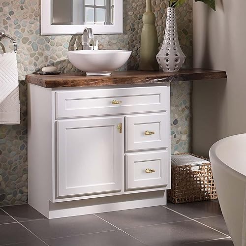 Miniatura 5 de Leulan Pomos dorados para gabinete pomos de latón cepillado paquete de 10 pomos dorados para cajones herrajes para gabinetes pomos de un solo