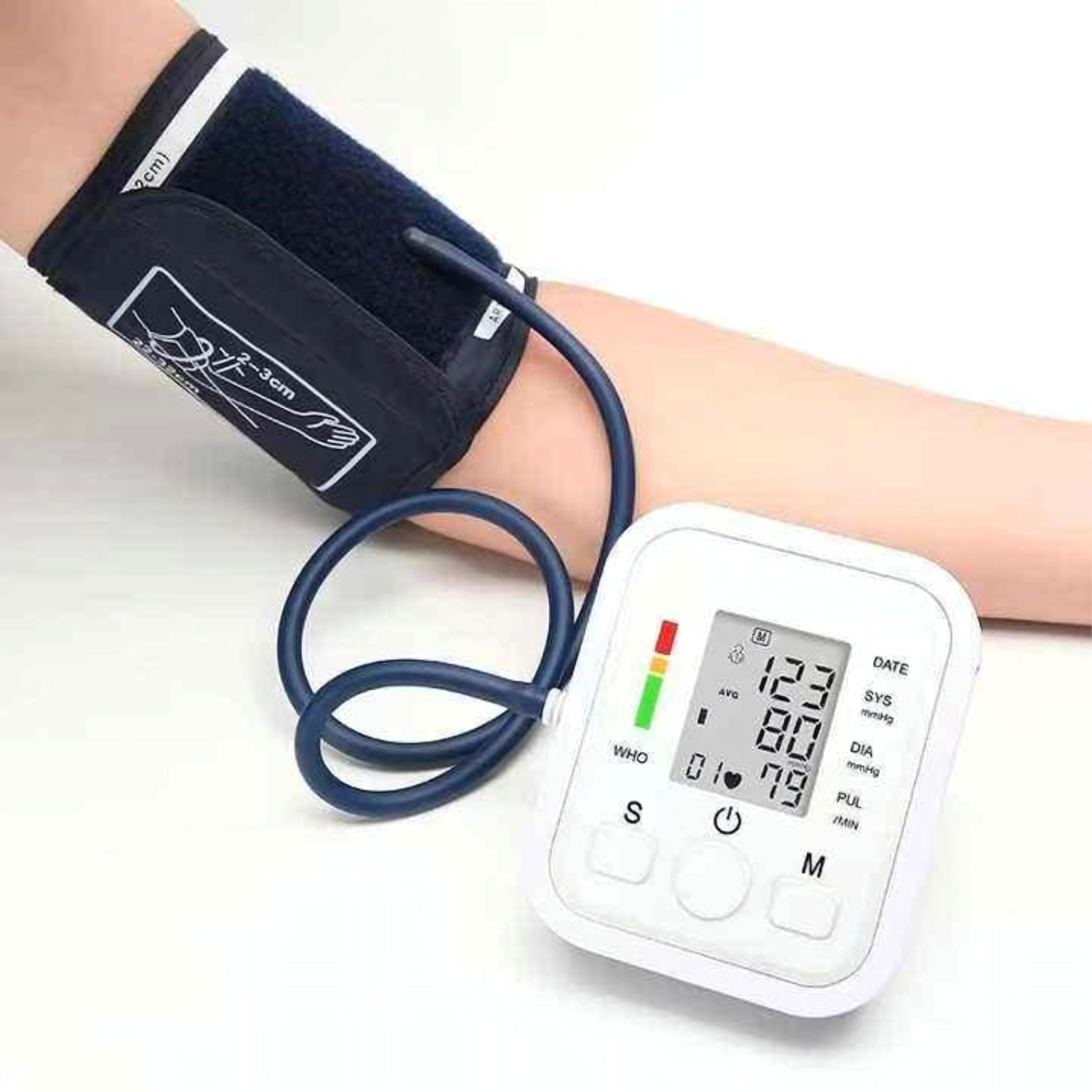 AccuTrust Digital Blood Pressure Monitor Machine for Home Use | Upper Arm BP Monitor with Large LCD Display, Hypertension Indicator, 100 Readings Memory, Dual Power Supply 4