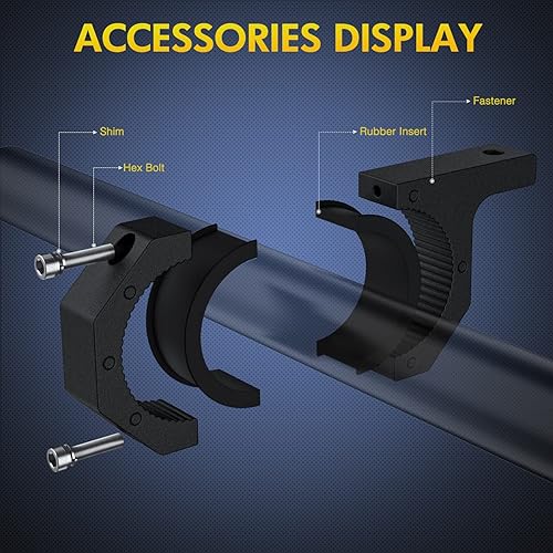 Miniatura 4 de Nilight 4 abrazaderas de barra enrollable, soportes de montaje de luz LED, soportes de tubo de abrazadera para montaje en 2.135 pulgadas, 2.25