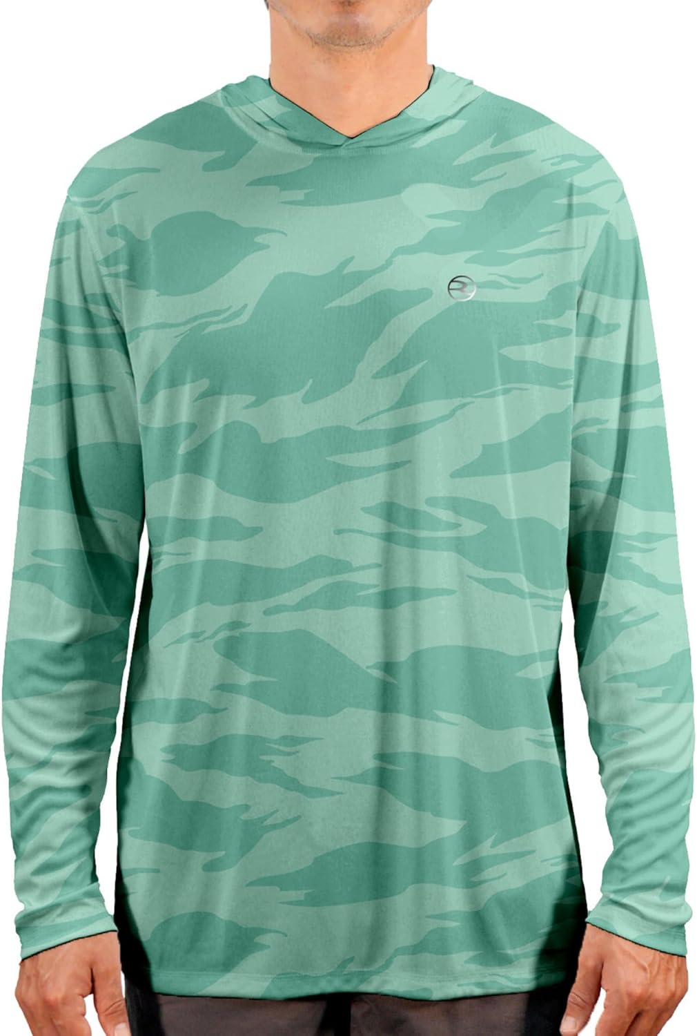 Reel Life UV Long Sleeve Hoodie – Jax Beach Mens Long Sleeve Sun Protection Shirts with Hood