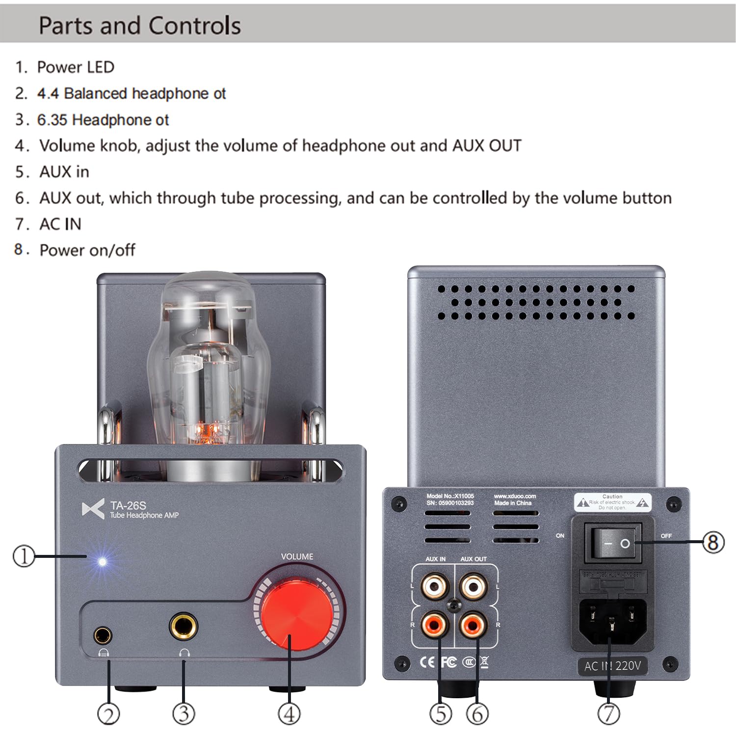 Amazon | xDuoo TA-26S 真空管パワーアンプ+ヘッドホンアンプ