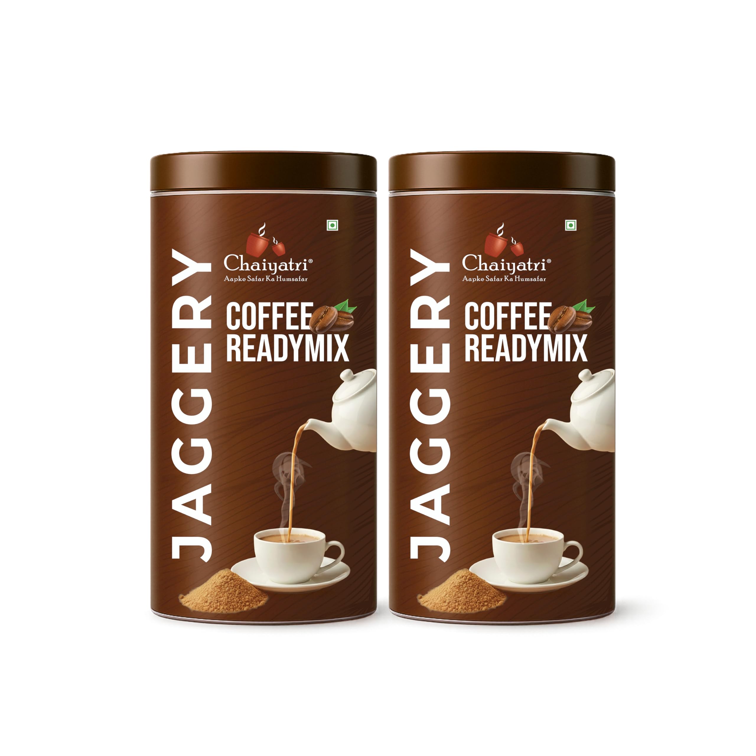 Chaiyatri Jaggery Coffee Readymix, Premix with Natural Jaggery, Sugar-Free, Instant Brew, for Travel and Office Use, Pack of 2-image-34