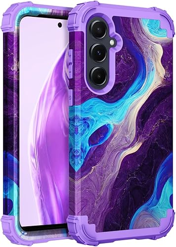 Miniatura 9 de Hocase Funda para Samsung Galaxy A54 5G 2023, protección resistente a prueba de golpes, protección de goma de silicona suave, funda protectora