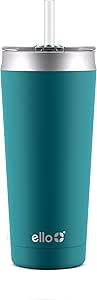 Ello Beacon Vacuum Insulated Stainless Steel Tumbler with Slider Lid and Optional Straw
