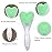 Beomeen Silicone Face Scrubber Exfoliating Brush 2 Pack, Manual Handheld Facial Cleansing Brush Blackhead Scrubber, Soft Bristles Waterproof for Face Skincare (Black Green,Heart)