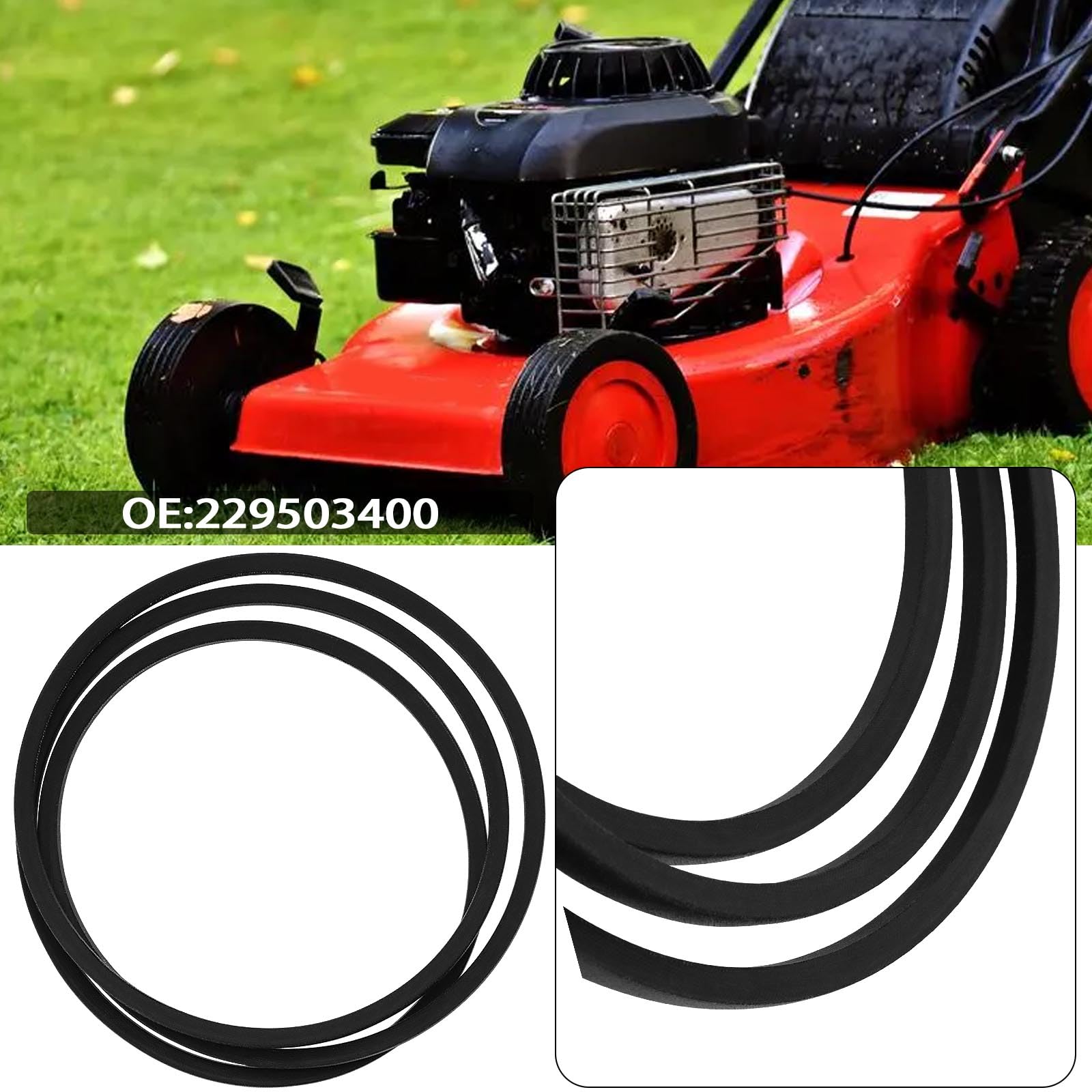 OTOTEC Hydrostatic Hydro Axle Gearbox Belt Drive V-Belts 79 Inch Inner Length 13mm Width 8mm Thic Compatible with Countax C Series 2003 MK3 C300H C500H OE 229503400 - Image 2