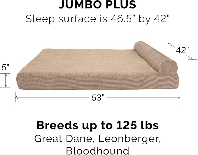 Cama Ortopédica para Perros Grande 53x42 Pulgadas Lavable miniatura 2