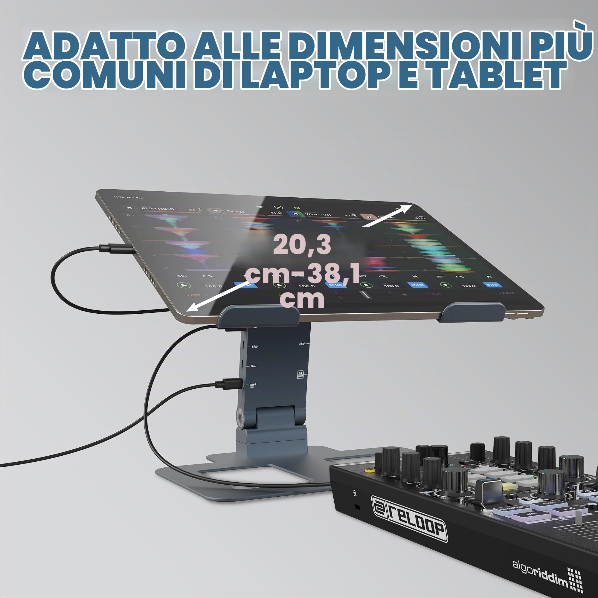 Reloop Stand Hub Pro - Dock multimediale USB-C 10 in 1 con alimentazione