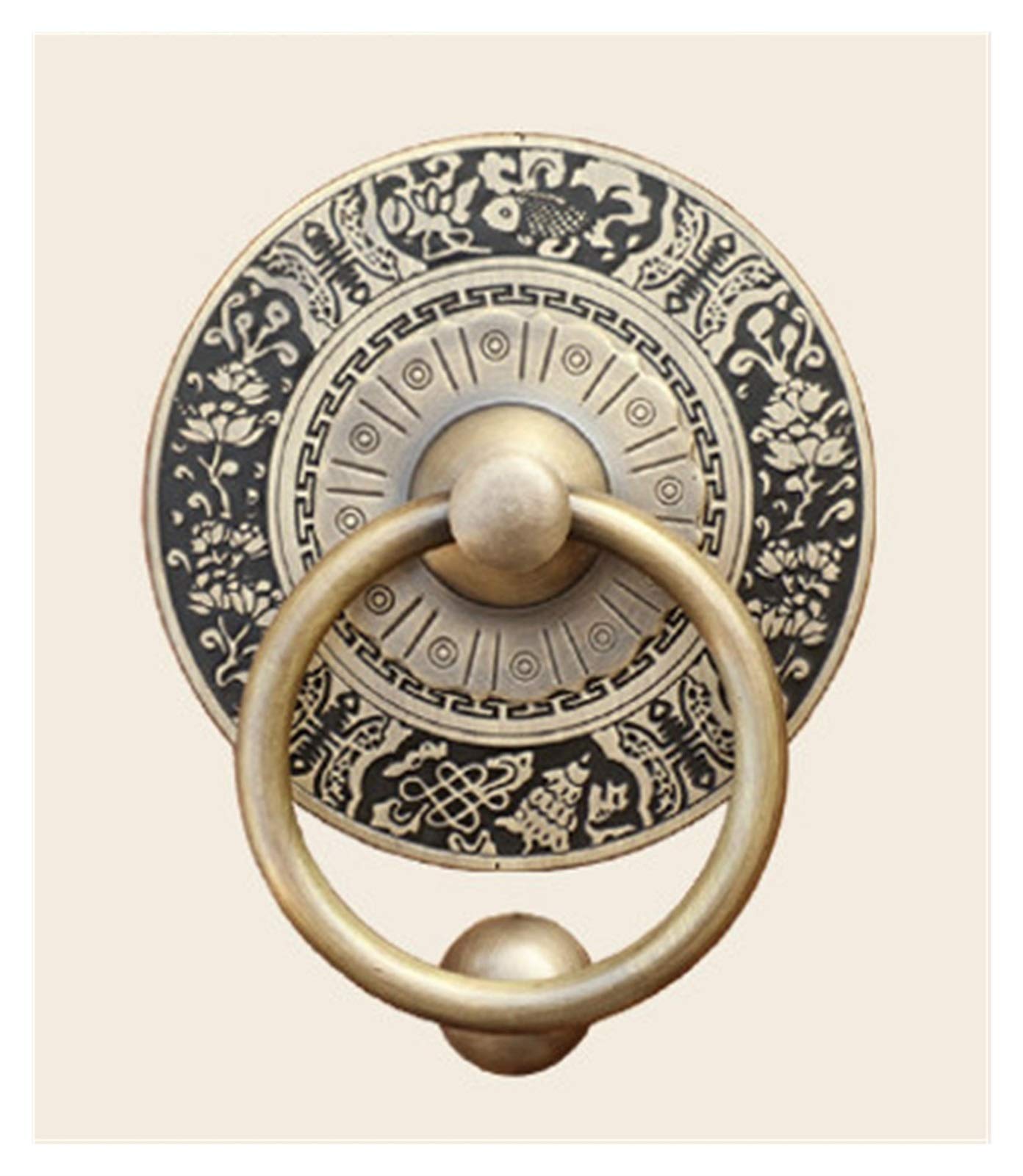 Batacchio Portone In Ottone Massiccio - Stile Vintage Per Porte In Vetro E Legno | Elegante E Resistente - Foto 6