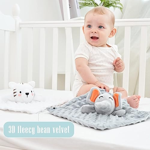 Miniatura 4 de Cute Castle Manta de seguridad para regalos de bebés, suave, unisex, esencial para recién nacidos, para niños y niñas, juguete neutro para