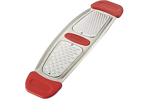 Rachel Ray Multi Stainless Steel Grater- Red, Small