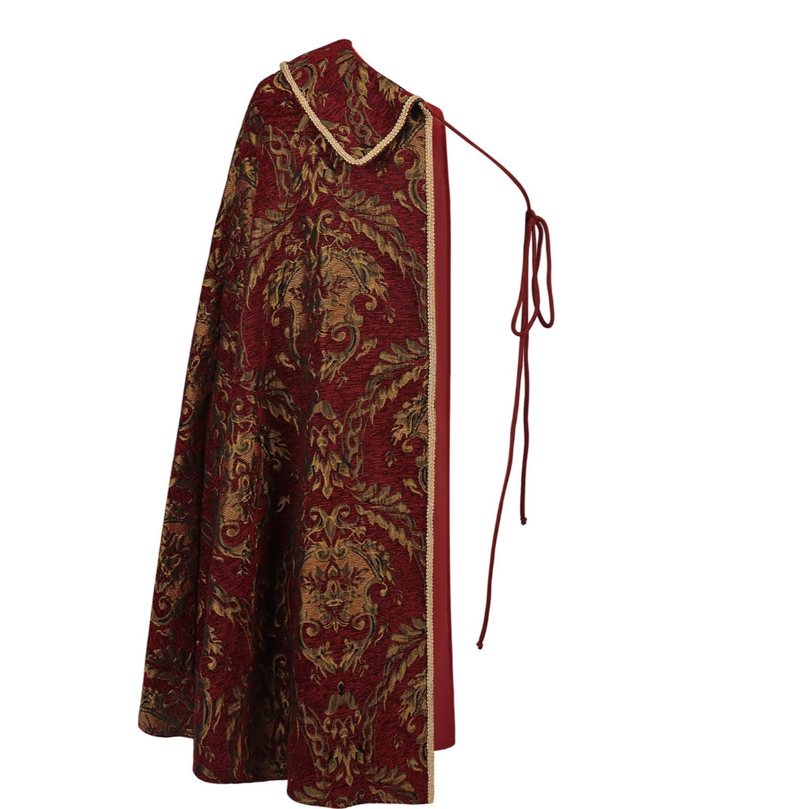Mantello Elegante in con Fantasia Floreale E Chiusura Sicura al Collo per Uomini E Donne Adatto per Eventi Tematici E Recite, Array, Color to 2