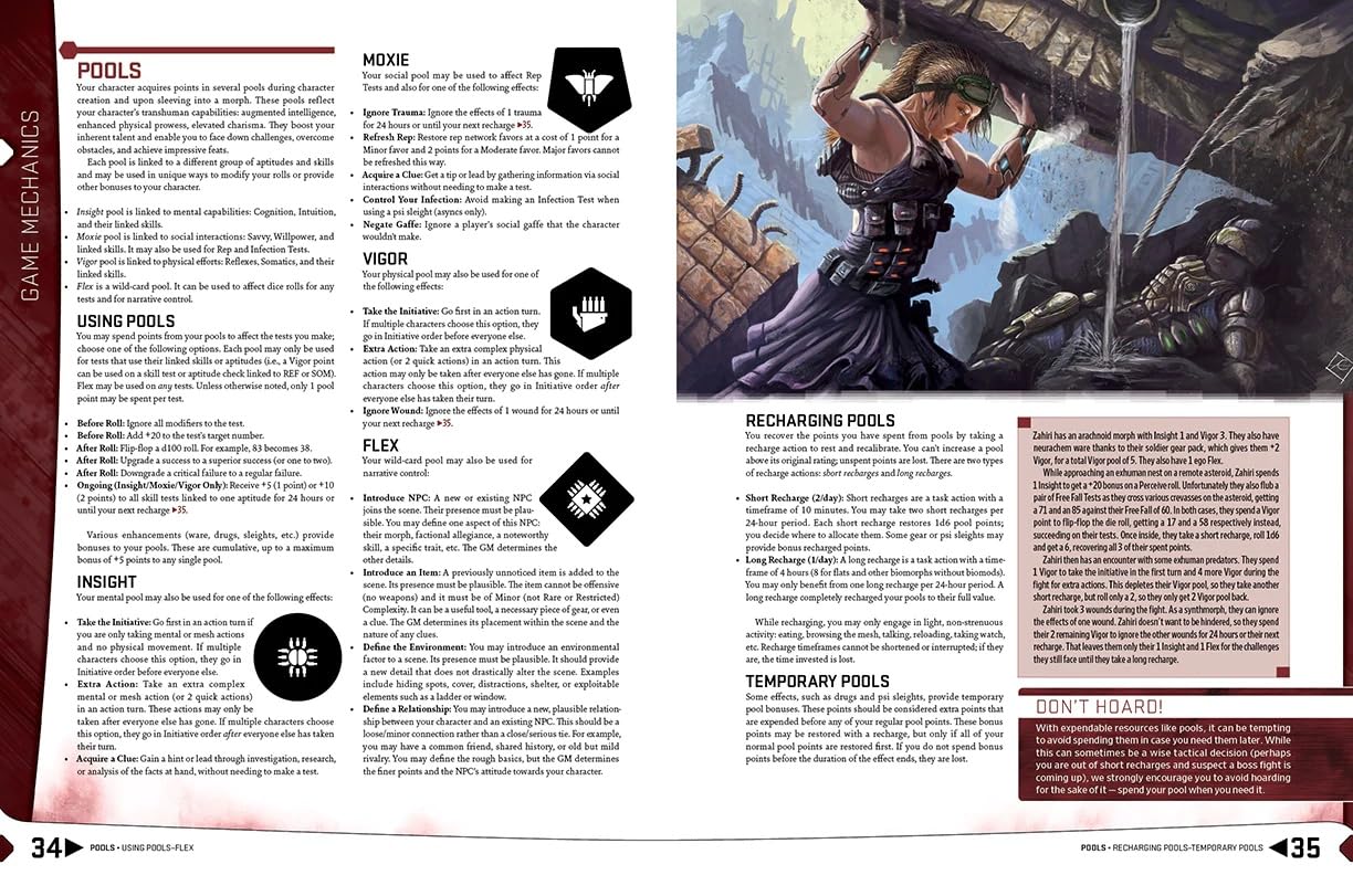 Post Human Studios Eclipse Phase RPG: Libro de Reglas de Segunda edición