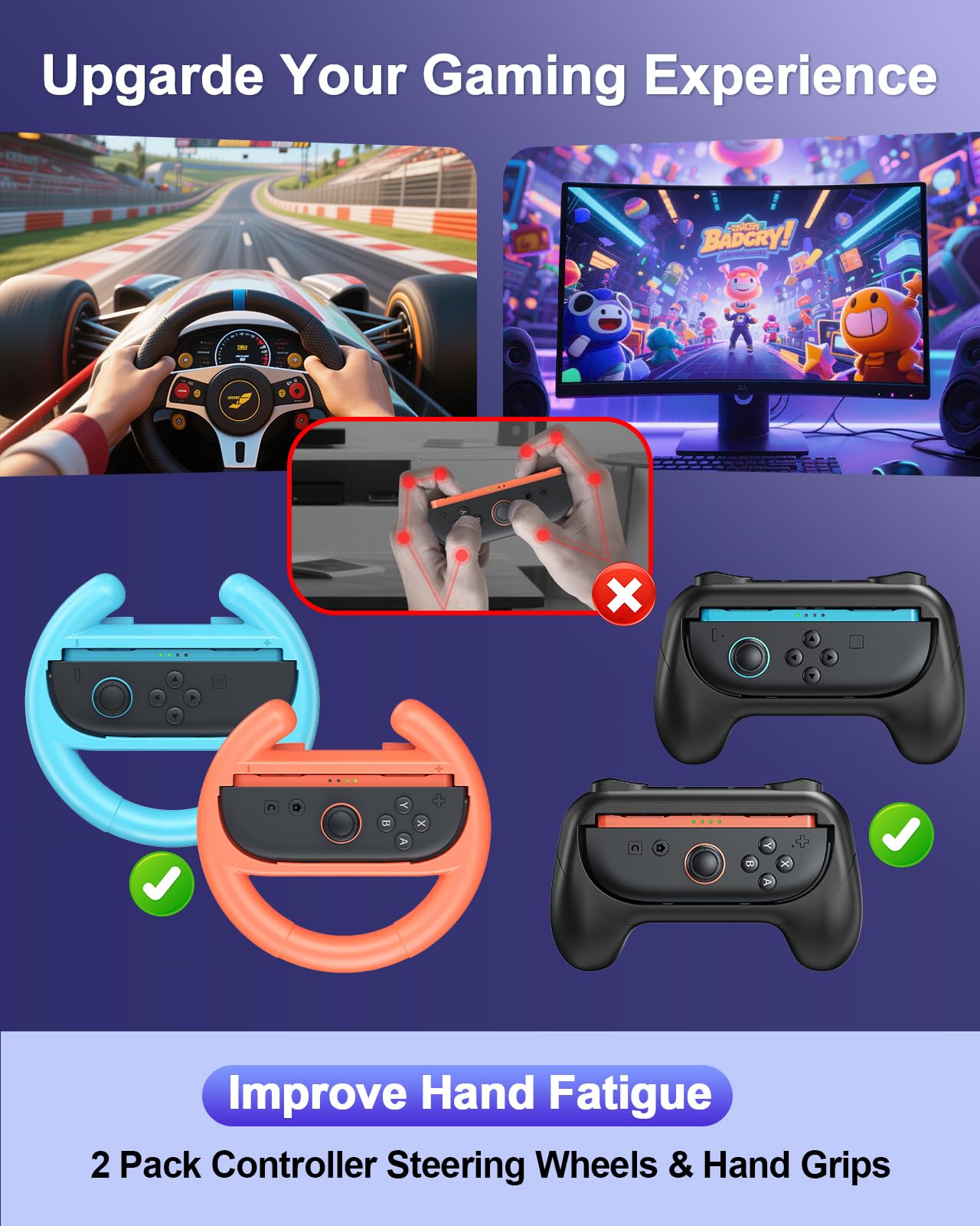 WAXITY Tasche Zubehör Bundle für Nintendo Switch 2, 22-in-1 [Aufladen im Inneren] Reisetasche Tragetasche Set für Switch 2 mit Case, Ladestation, Schutzhülle, Griffe für Joycon (Rosa)