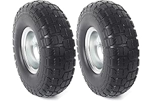 AR-PRO: Premium 10-Inch Solid Rubber Tires - Unparalleled Durability for Hand Trucks, Wheelbarrows, and More