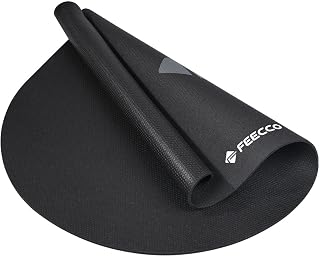 FEECCO Jump Rope Mat: 7mm Thick Non-Slip Pad, Large 54x36" for Indoor/Outdoor, Protects Knees, Floors & Ropes
