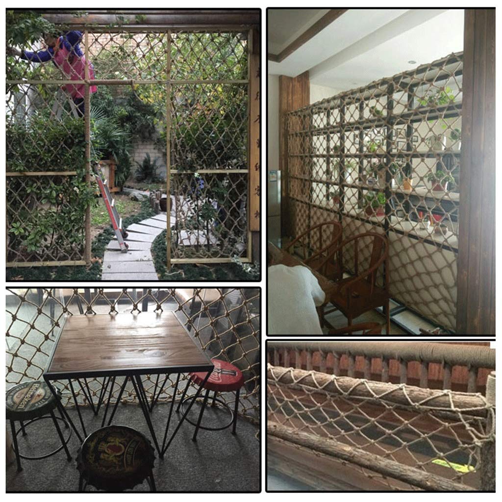 Siatka zabezpieczająca balkon ochrona lina konopna dekoracja ścienna siatka balkon schody ochrona siatka izolacyjna dzieci sporty na zewnątrz siatka wspinaczkowa siatka dla kota siatka dla ptaków ochronna lina bezpieczeństwa