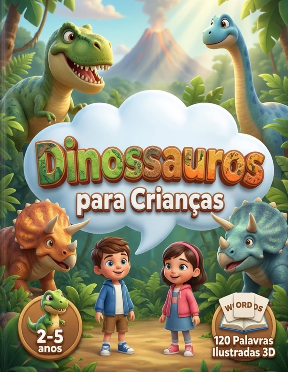 Dinossauros para Crianças (2-5 anos): Explore o mundo dos dinos e animais pré-históricos para crianças pequenas.