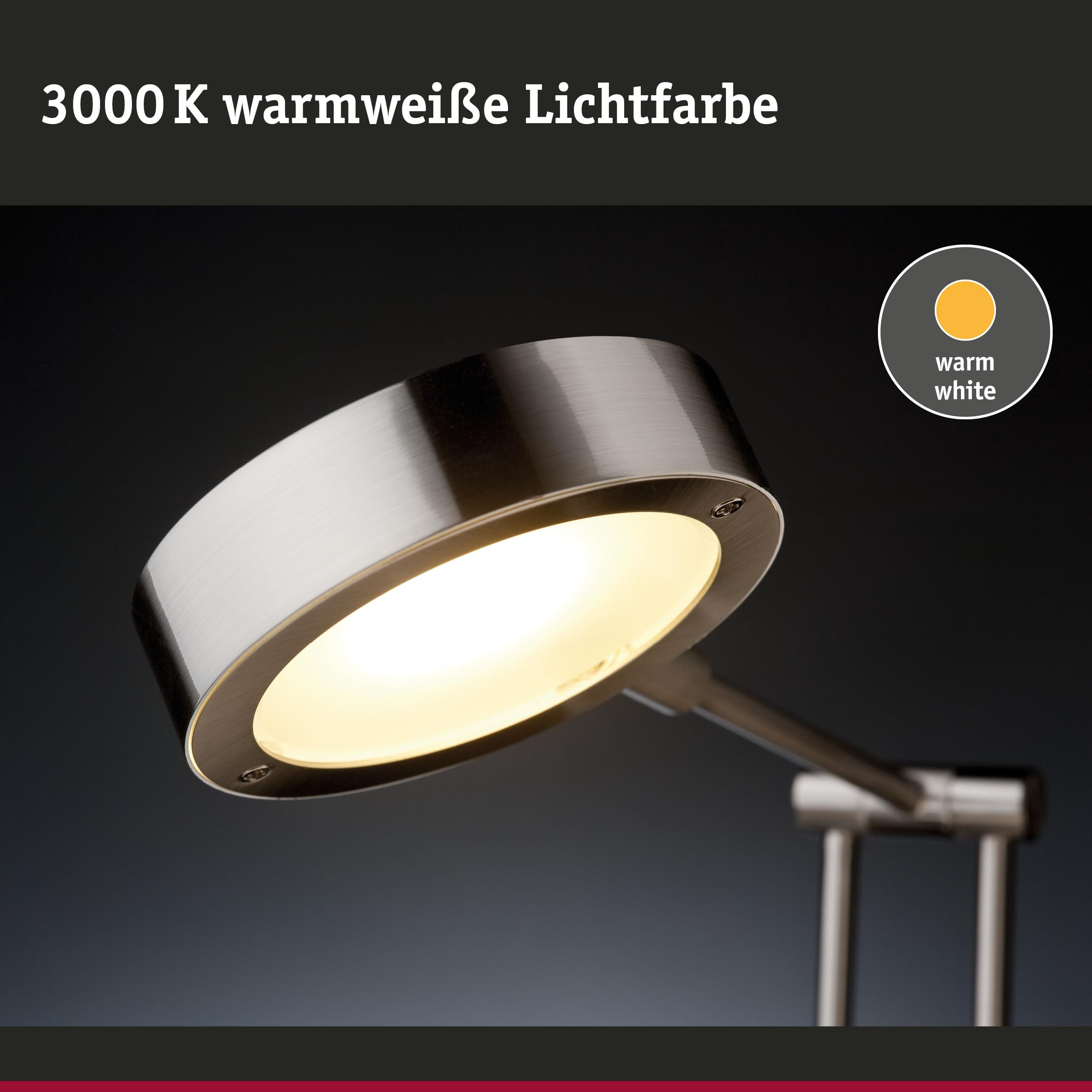 Paulmann 702.45 Schreibtischleuchte, Metall, Integriert, gold