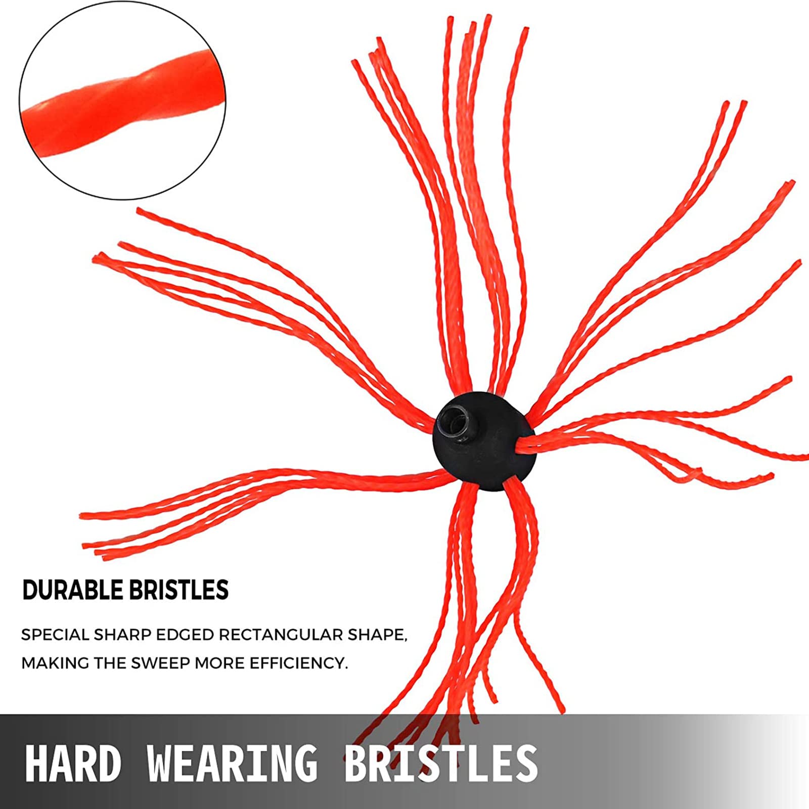 Scovolo Canna Fumaria Kit Spazzacamino Con 9 - Testina In Nylon