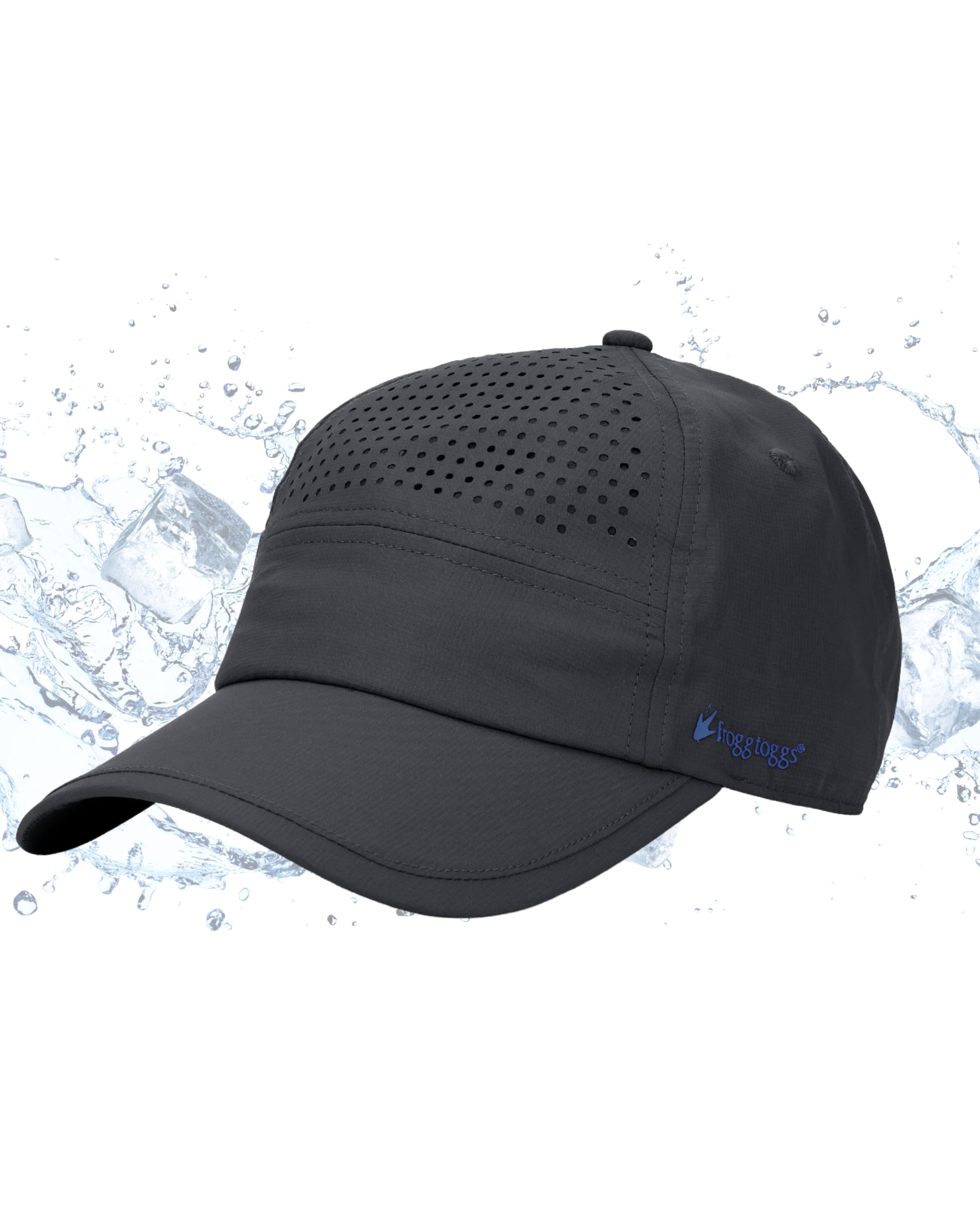 Frogg Toggs Unisex Gray Chilly Pro Cooling Hat, Instant Cooling And Sun Protection, Os