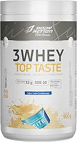 3 Whey Top Taste 900g Sabor Leite Condensado Bodyaction