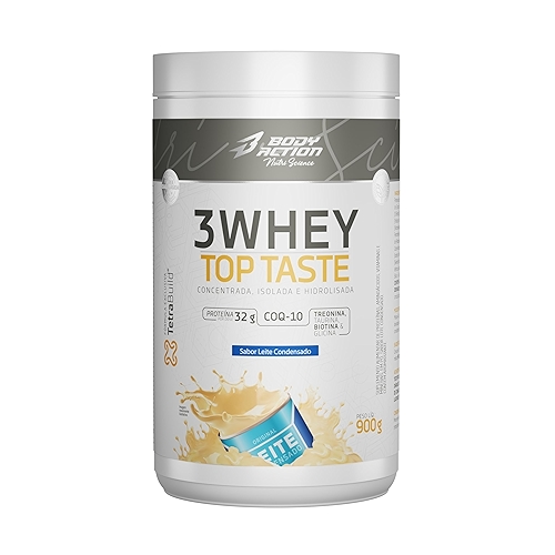 3 Whey Top Taste 900g Sabor Leite Condensado Bodyaction 3 Whey Top Taste 900g Sabor Leite Condensado Bodyaction