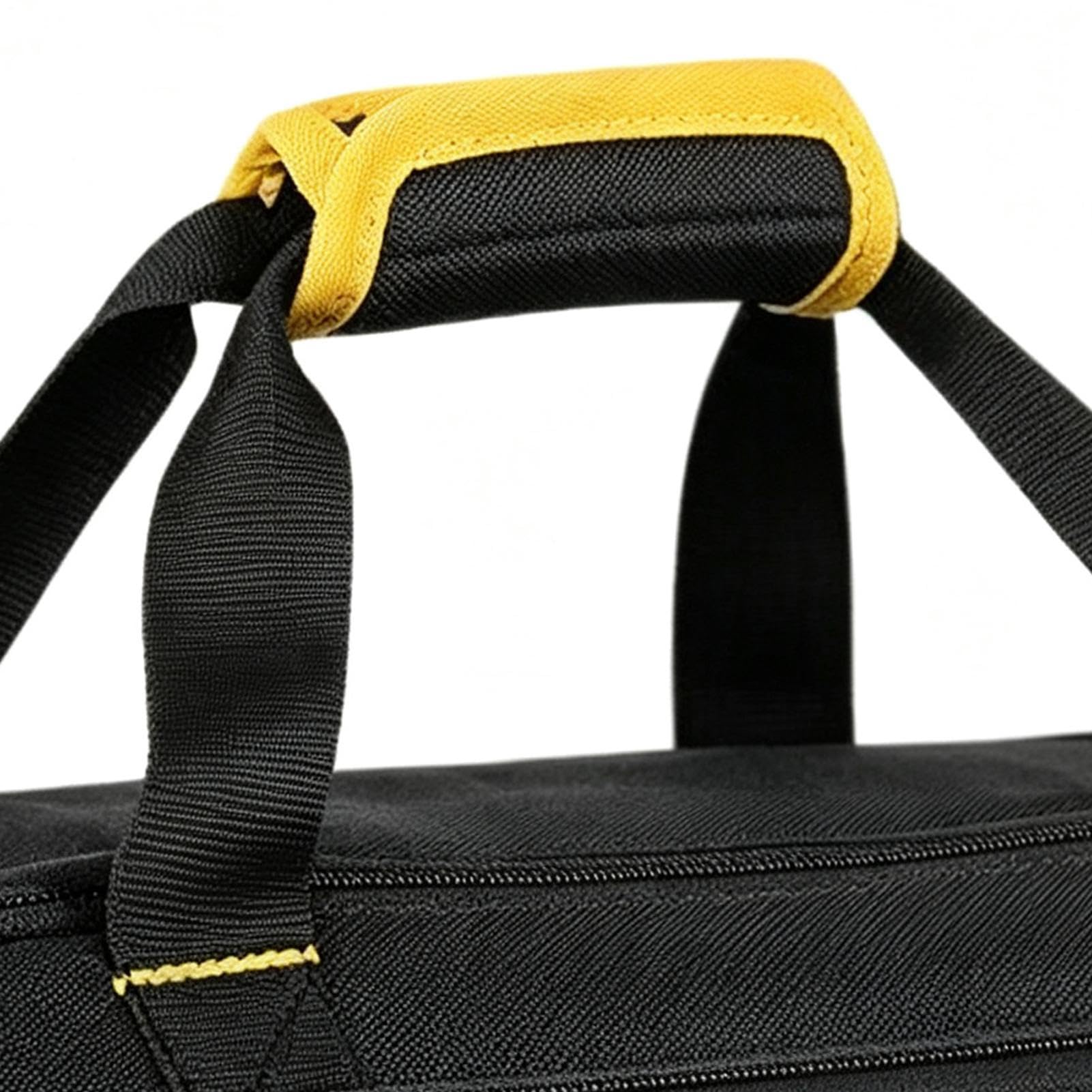 Borsa Attrezzi Robusta HVAC con Tasca Laptop | Organizer Portautensili Per Falegnami, Idraulici, Elettricisti, Garage, Costruzioni, E Lavori Di Miglioramento Della Casa