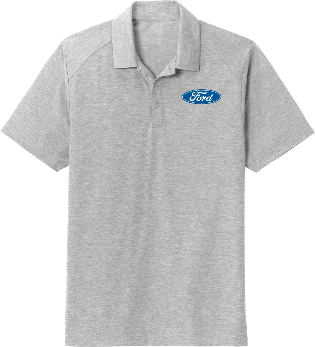 Ford Oval Tri Blend Wicking Polo Pocket Print