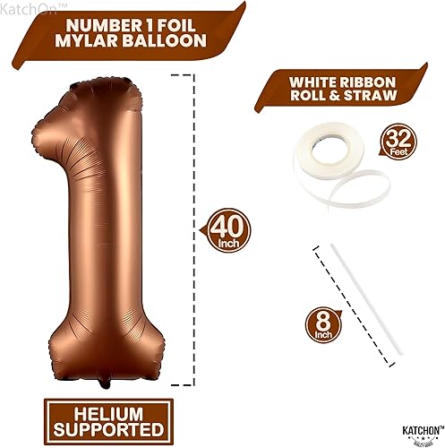 Miniatura 428 de KatchOn, Globo dorado gigante del número 8 de 40 pulgadas, globo dorado del número 8 para decoraciones de cumpleaños de 8 años para niñas