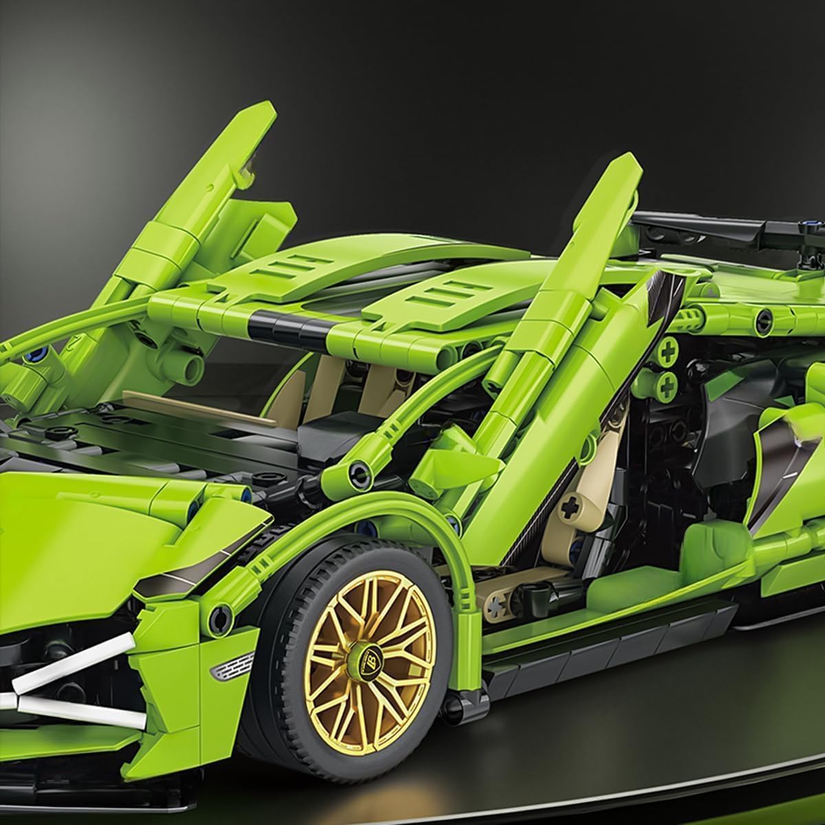 CIJINAY Technik Sports Car Building Blocks Set, Racing Car Building Kits - Image 4