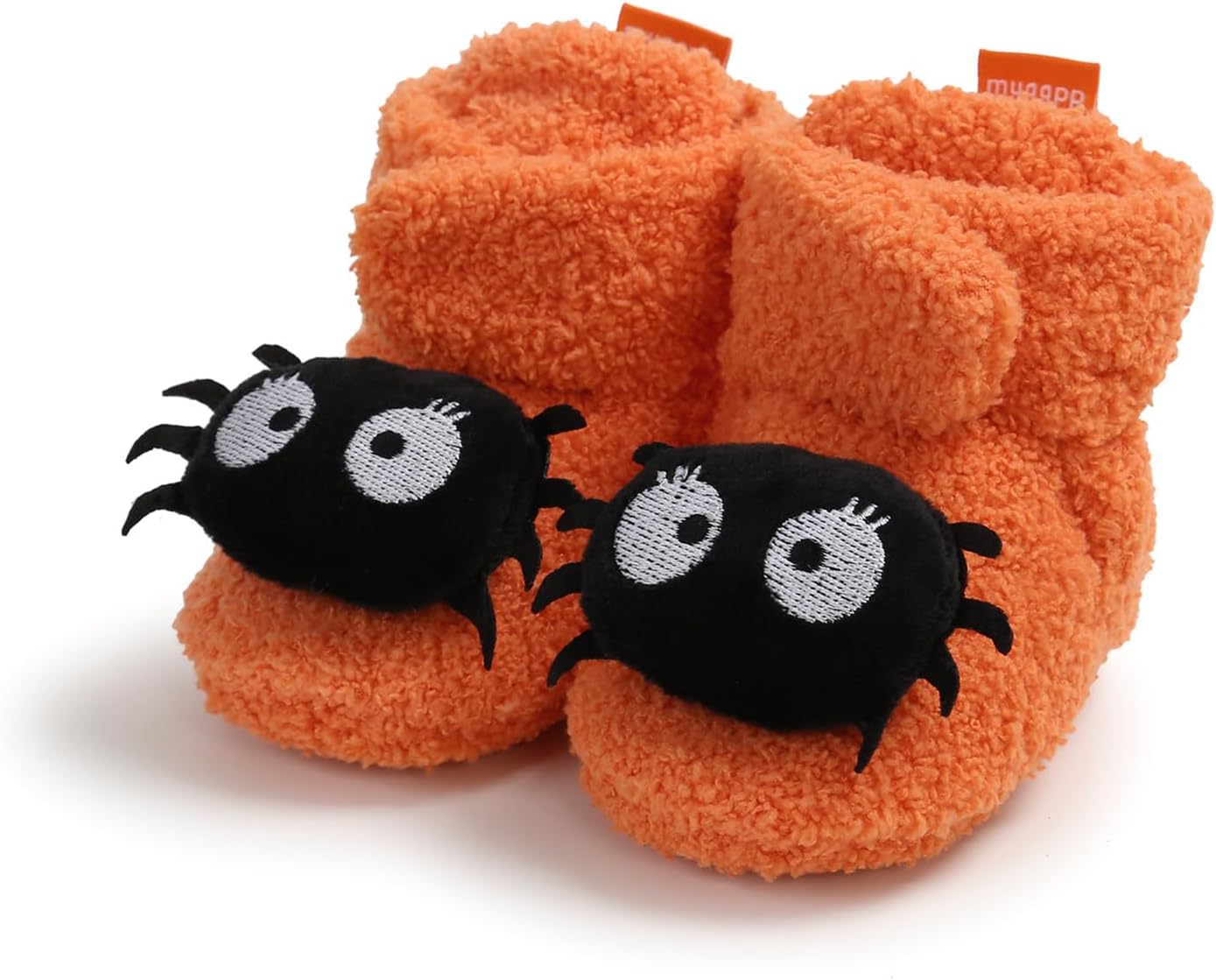 Baby Booties Fleece Slippers Soft Baby Pumpkin Shoes Winter Warm Infant Crib Sock Shoes Halloween First Walkers