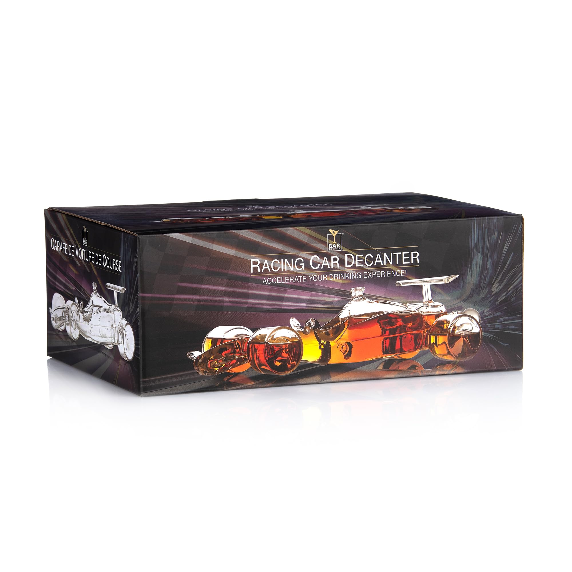 Carafe à décanter pour whisky - Voiture de course - 400 ml - Cadeau pour homme - Décanteur de voiture
