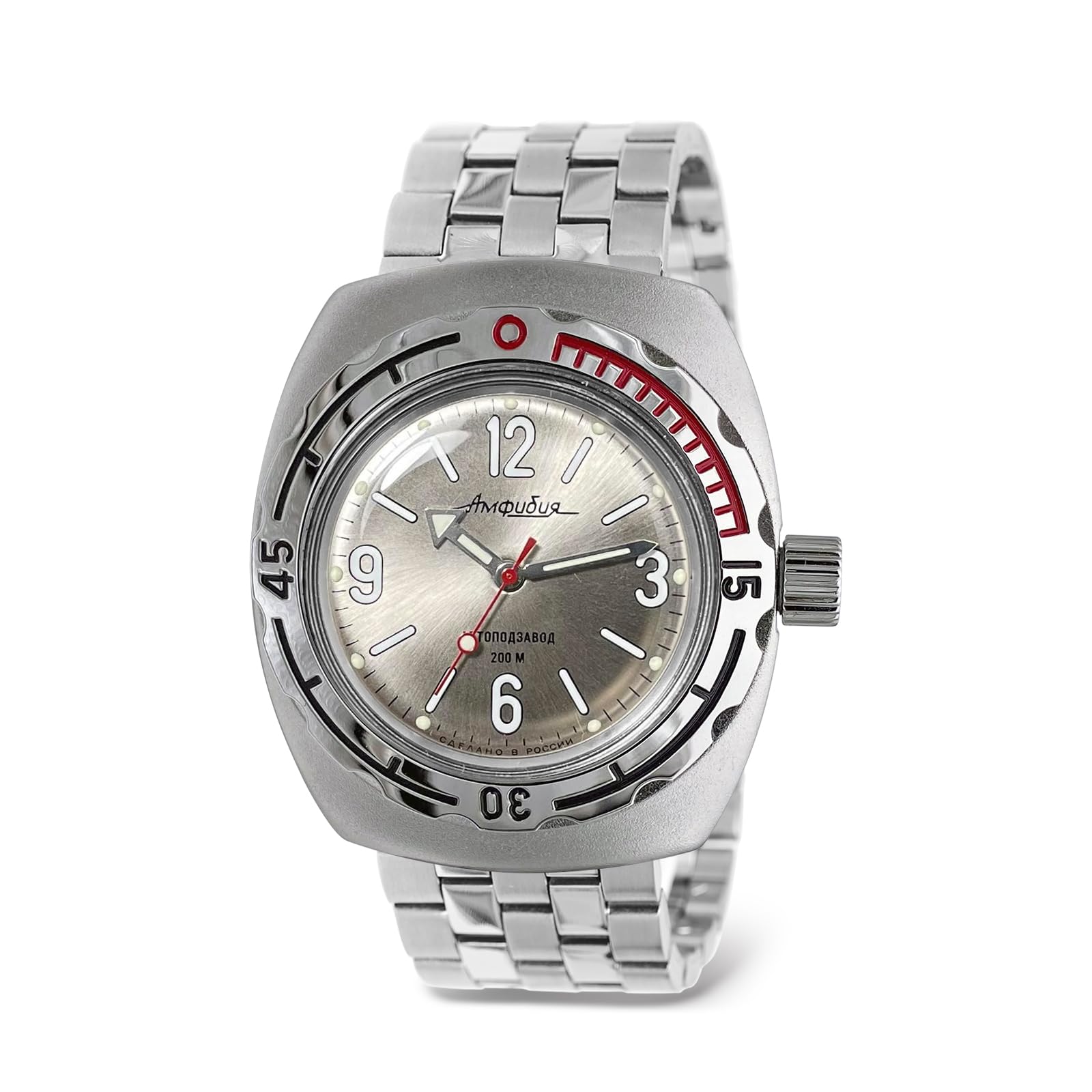 | Amphibia 090661 Automatic Self-Winding Diver Wrist Watch | Steel Bracelet