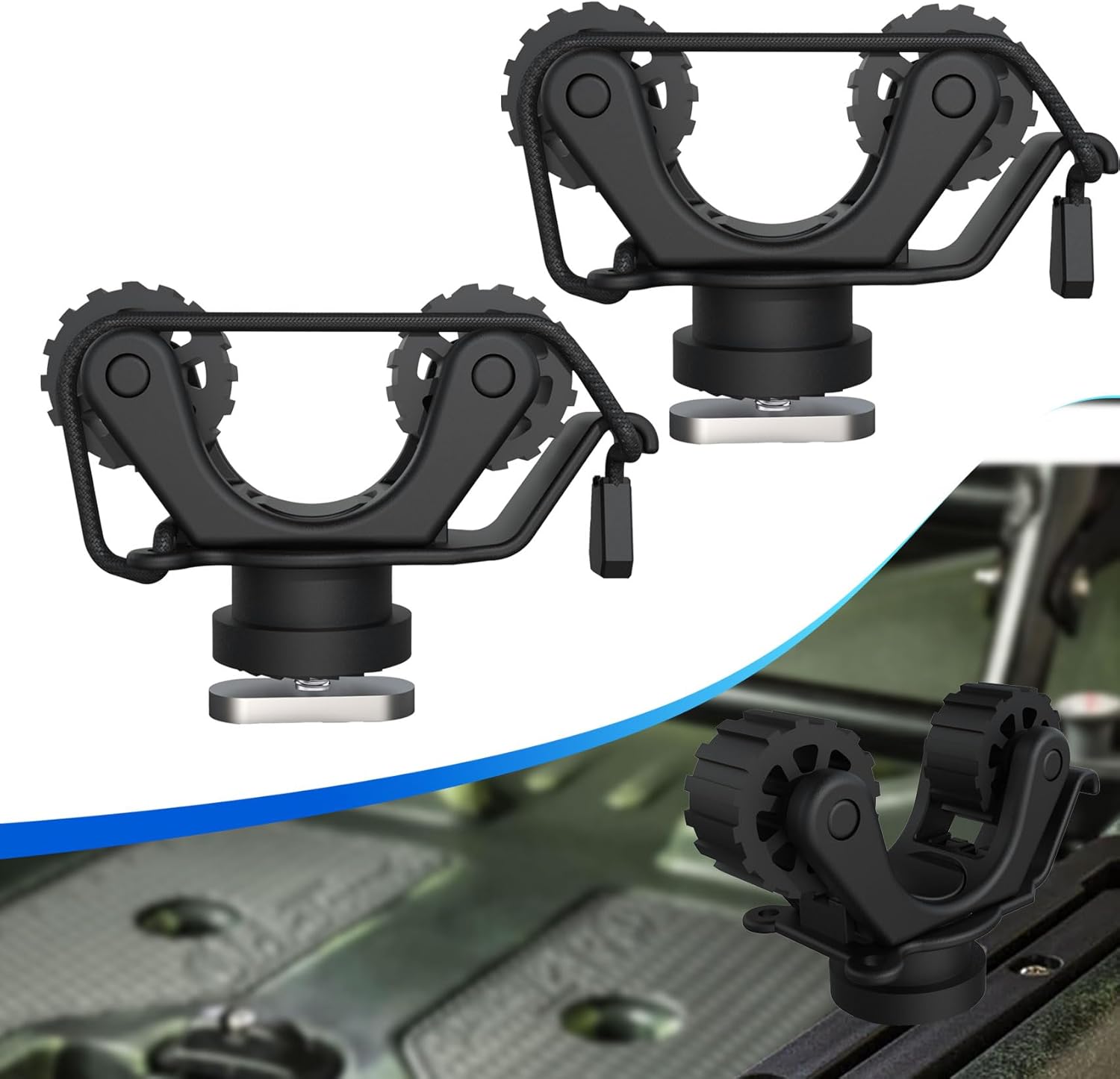 2 PCS Kayak Paddle Holder Kayak Track Mount Accessories for Holding Standard Paddle, Kayak Oar Holder Kayak Rail Accessories for Fishing Kayak 2 PCS Kayak Paddle Holder Kayak Track Mount Accessories for Holding Standard Paddle, Kayak Oar Holder Kayak Rail Accessories for Fishing Kayak