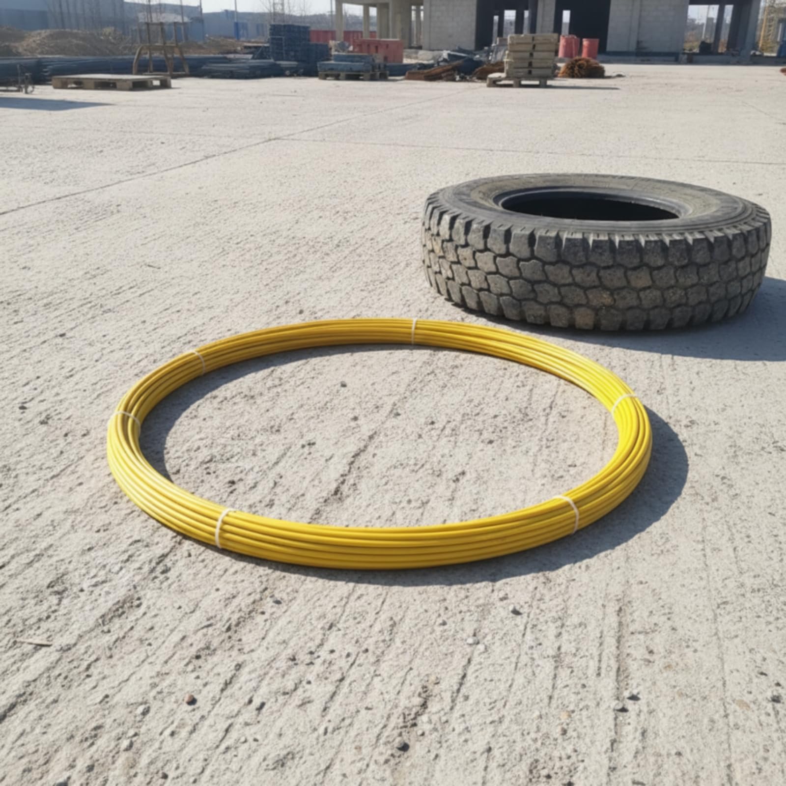 Guía Pasacables 7 Mm Resistente Guía Pasacables con Conector Metálico Varilla Conducto para Instaladores