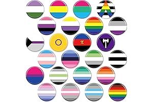 Rainbow Pride Round Button Pin