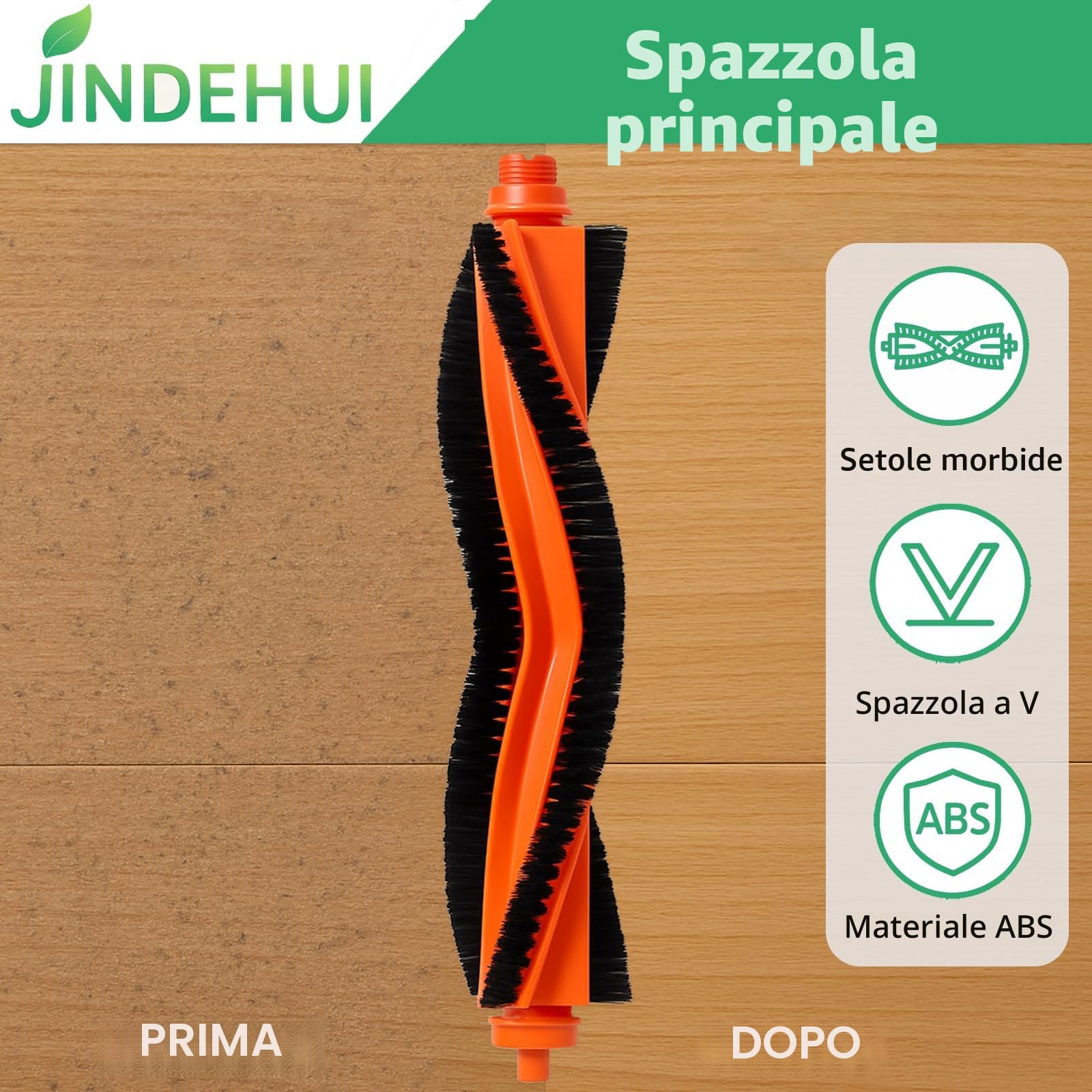 Accessori Kit di Ricambi per Xiaomi Robot Vacuum-Mop 2S / Xiaomi Robot Vacuum S12 Robot Aspirapolvere, 2 Spazzola Principale, 6 Spazzole Laterali, 4 Filtro Hepa, 4 Panni Mop
