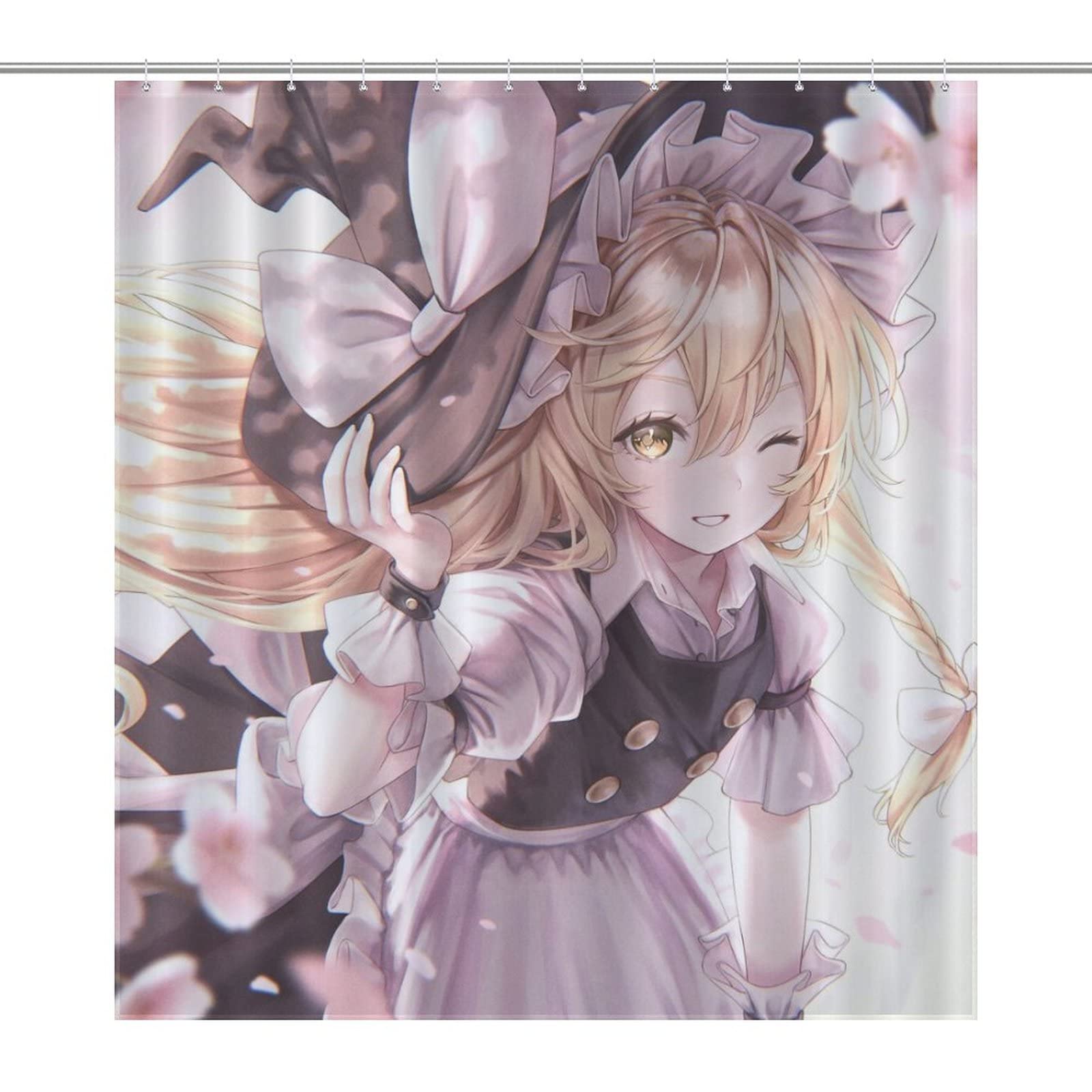 Amazon｜シャワーカーテン 東方シリーズ 霧雨魔理沙 防カビ ユニット