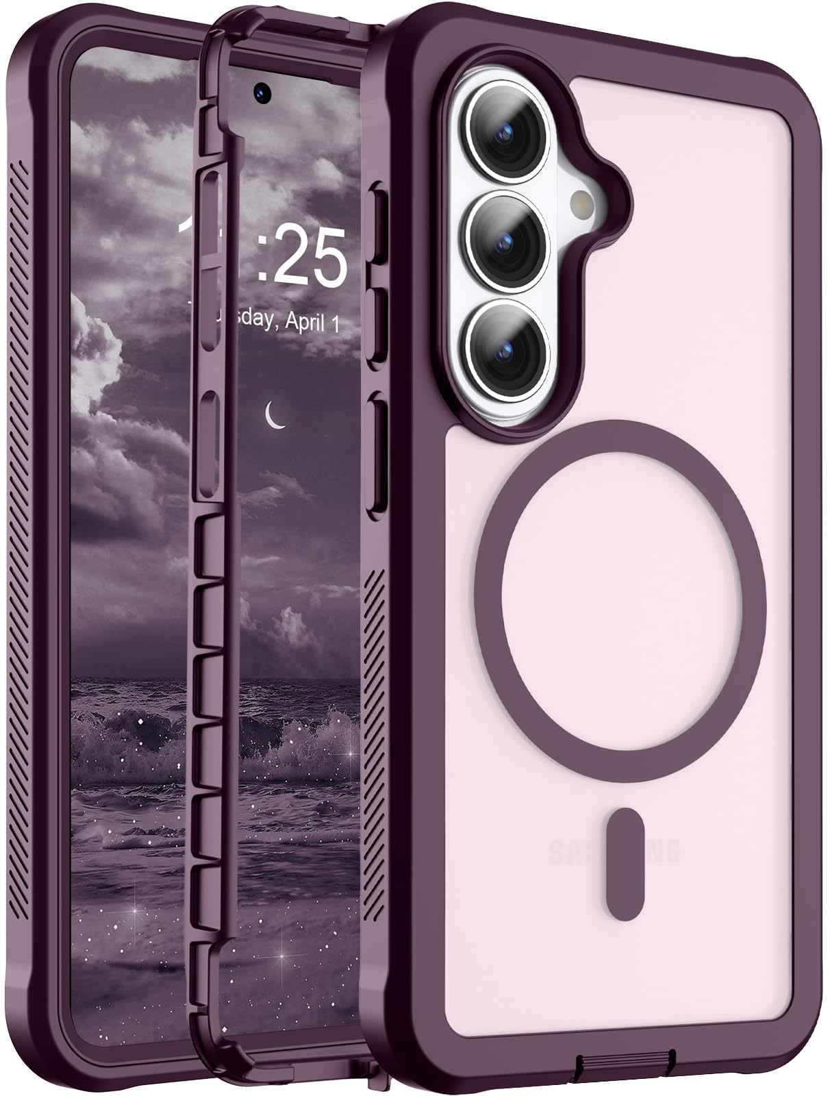 Magnetic for Samsung Galaxy S26 Case 6.3"-Wine Red